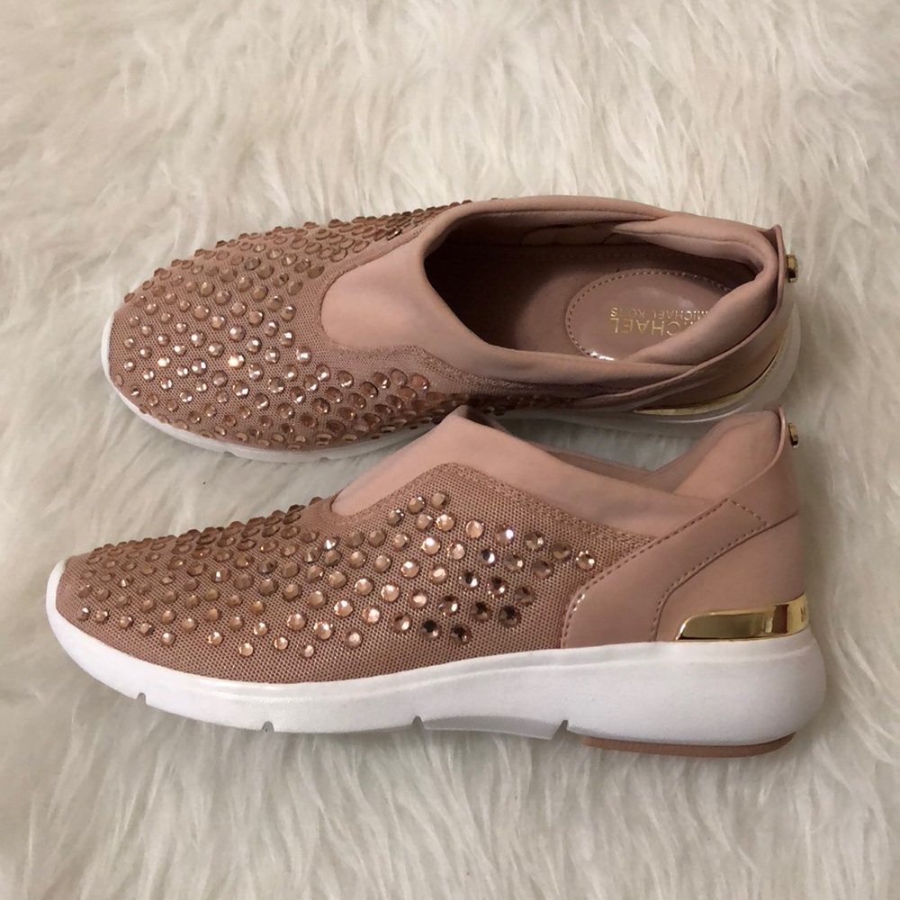 Brand New Michael Kors “Ace” Embellished Sneakers